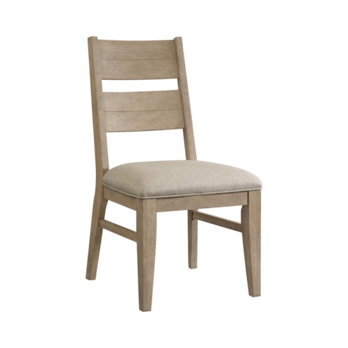 Contemporary Dining Side Chair with Upholstered Seat