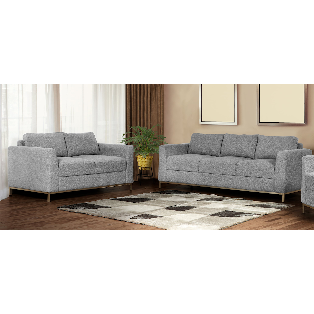 New Classic Newport Sofa and Loveseat Set