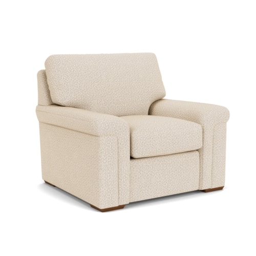 Casual Chair with Pillow Arms