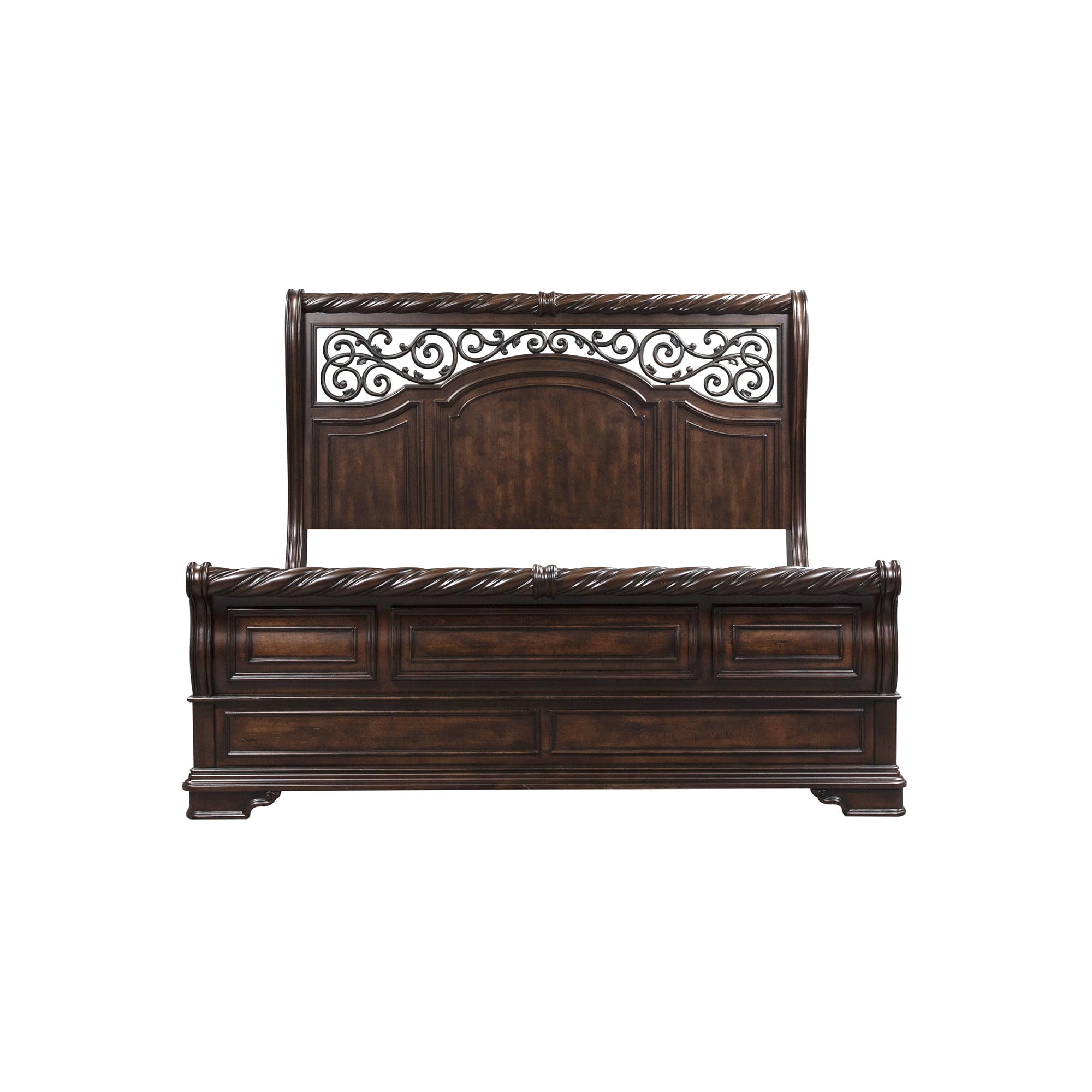 sleigh bed frame queen sale