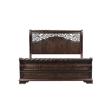 King California Sleigh Bed