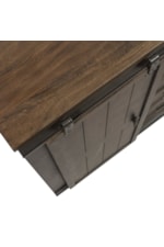 Liberty Furniture Thornwood Hills Transitional 5-Drawer Sliding Door Chest with Adjustable Shelves