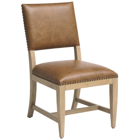 Colburn Leather Upholstered Side Chair
