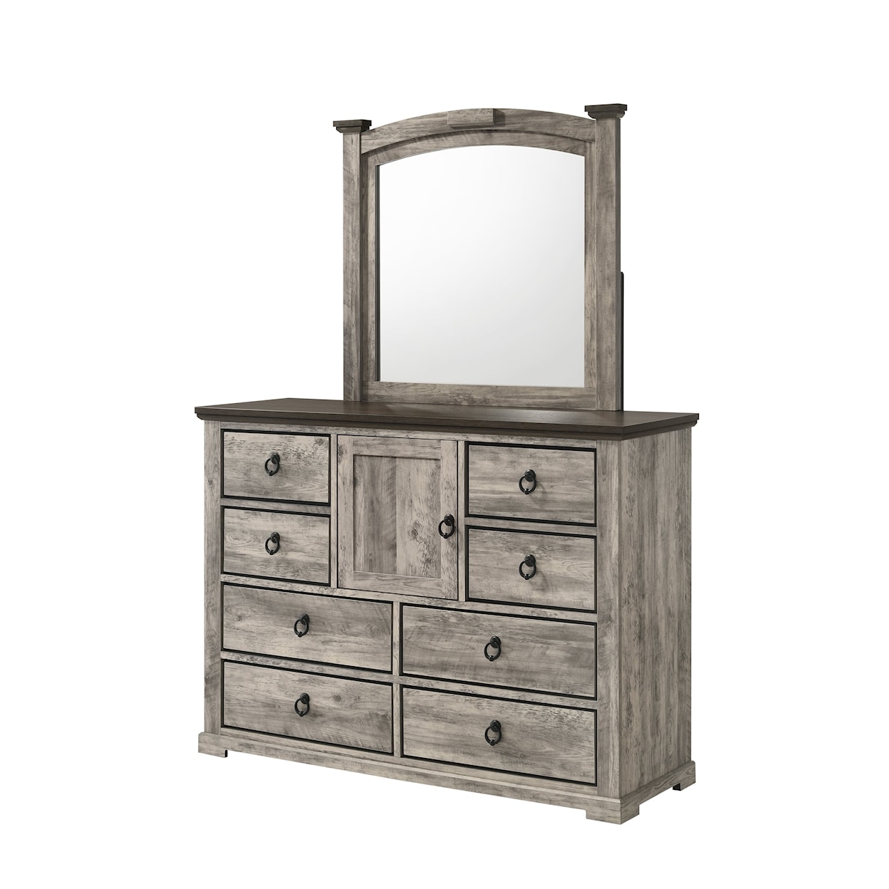 Crown Mark ELLA-MAE Dresser and Mirror