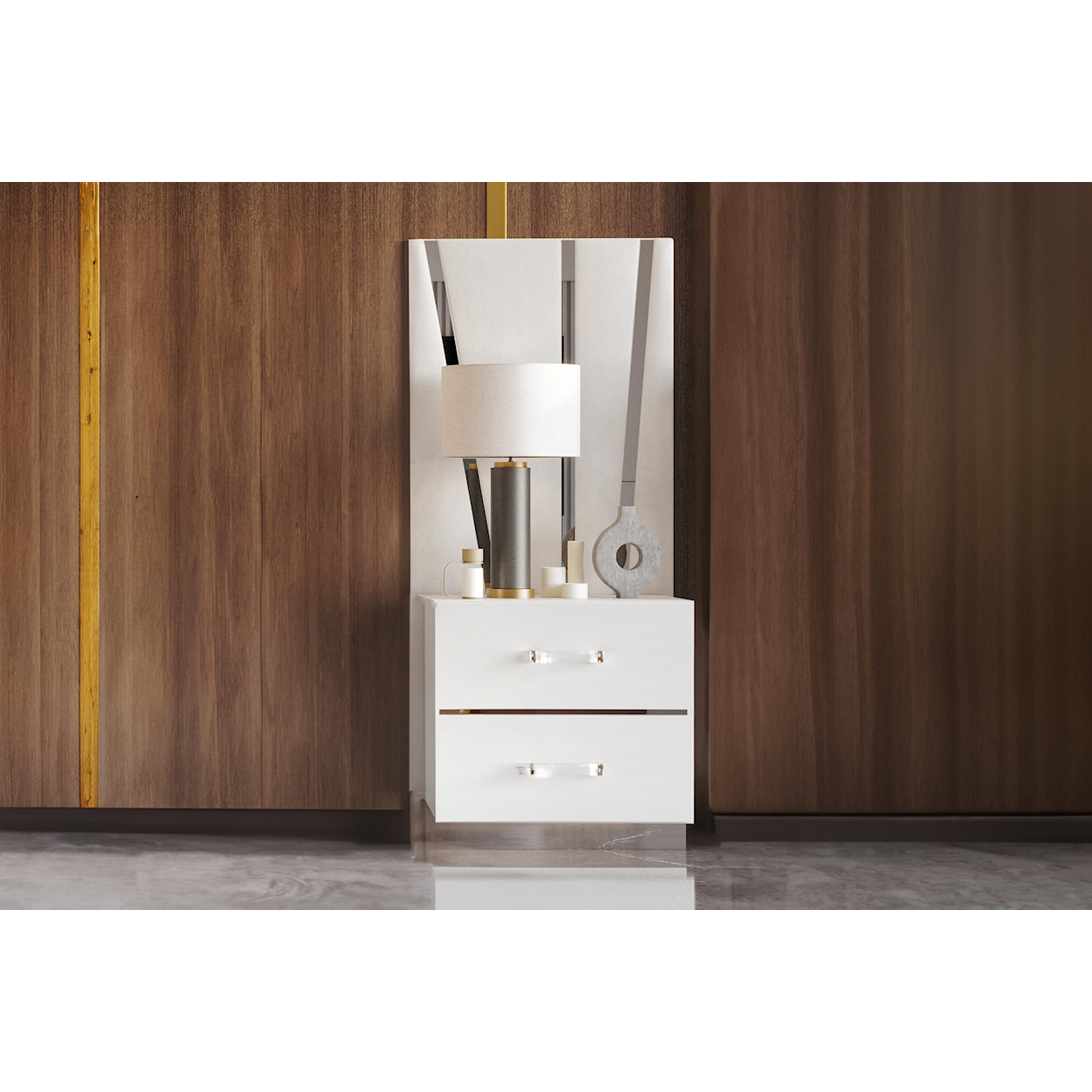 New Classic Furniture Europa 2-Drawer Nightstand