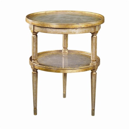 2-Tier Circular End Table
