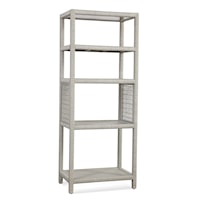 Transitional Etagere Bookcase