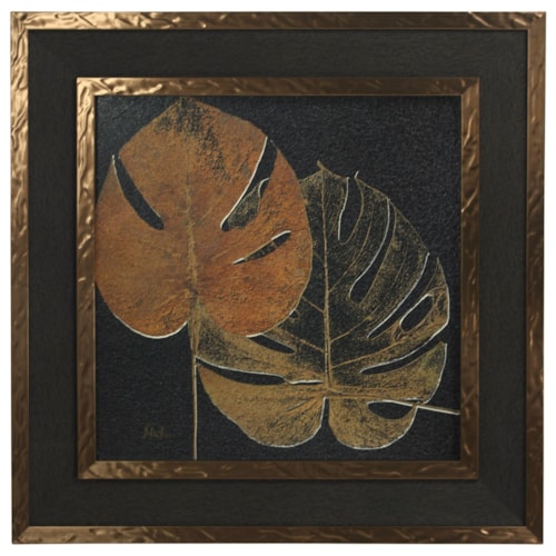 Textured Print Custom Framed in Copper