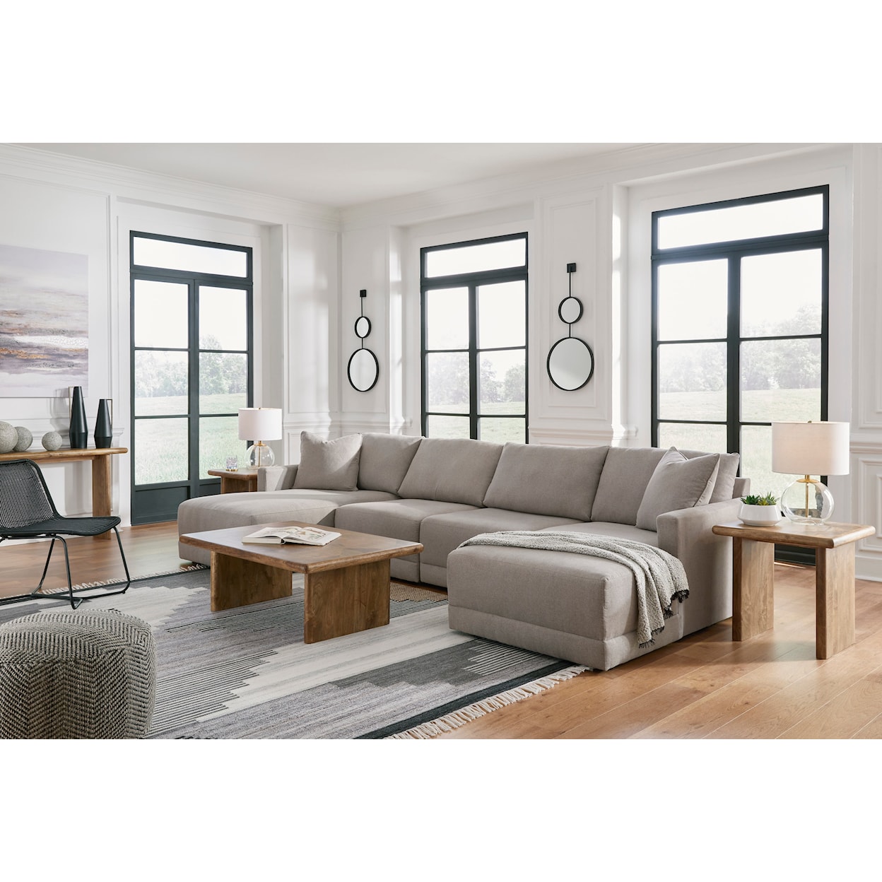 Benchcraft by Ashley Katany Double Chaise Sectional