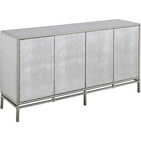 Contemporary Four Door Credenza