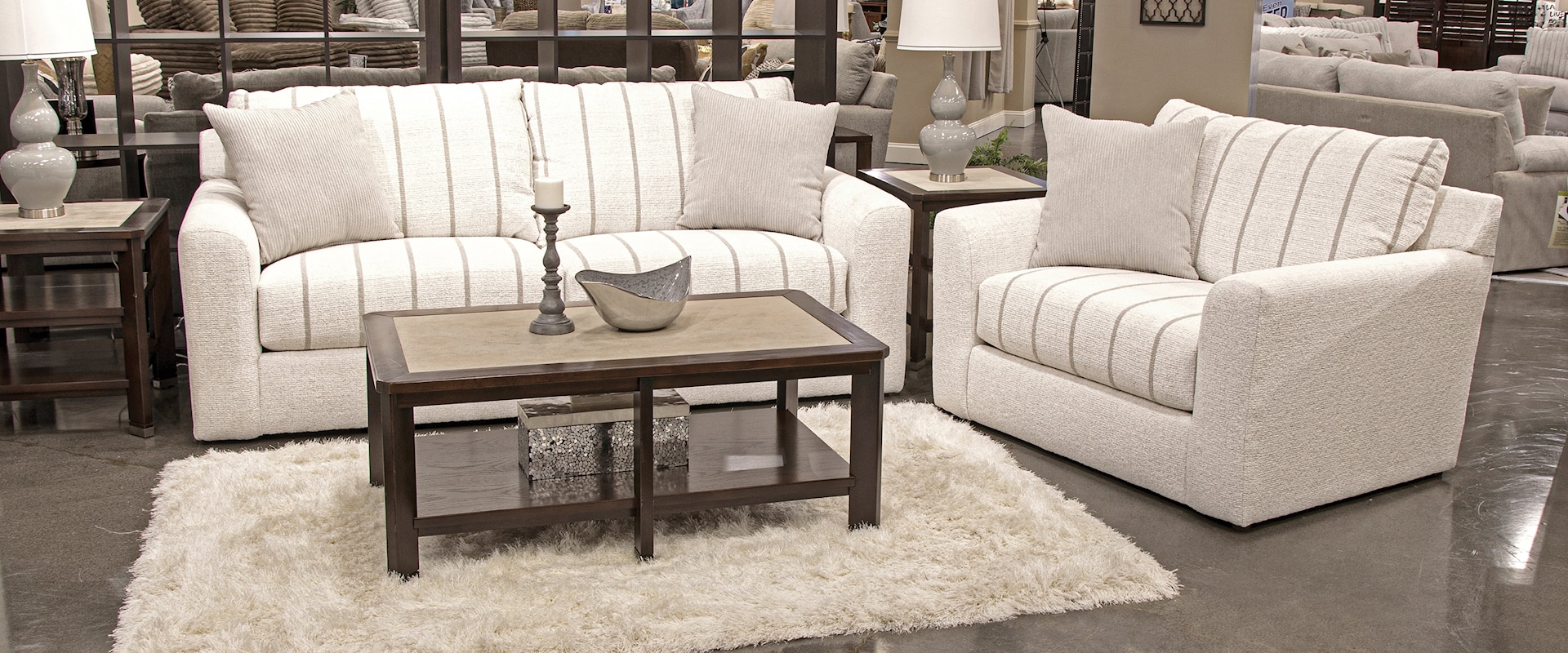 Transitional 2-Piece Living Room Set