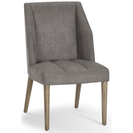Brodie Chair in Gray Denim
