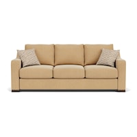 Transitional Sofa with Sloped Track Arms