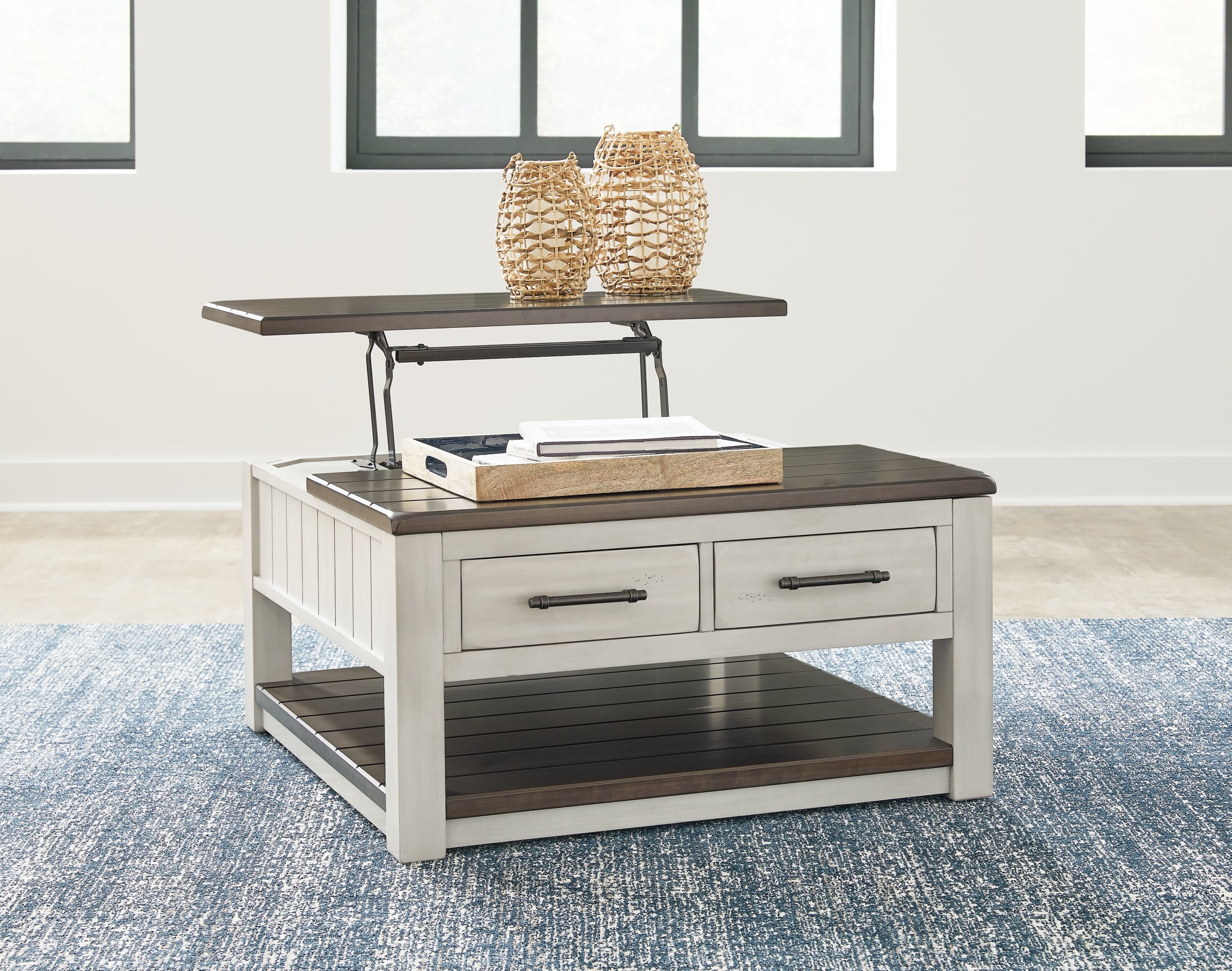 Signature Design by Ashley Darborn T79600 Farmhouse TwoTone LiftTop