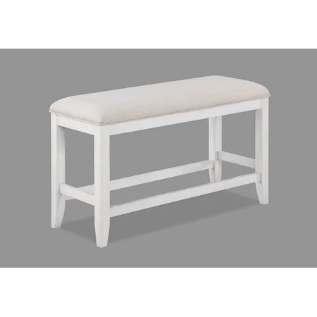 Wendy Farmhouse Upholstered Counter Height Bench