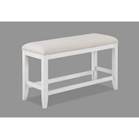 Wendy Farmhouse Upholstered Counter Height Bench