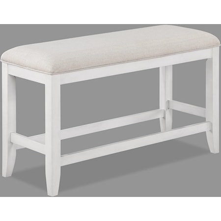 Wendy Farmhouse Upholstered Counter Height Bench