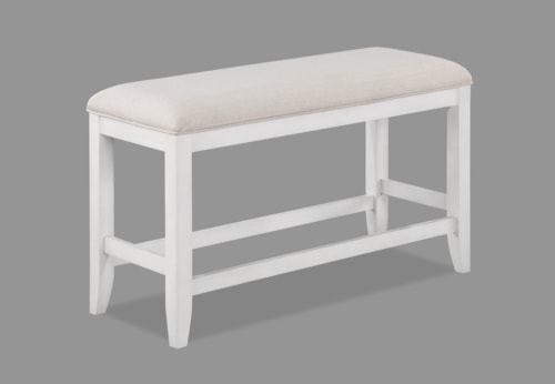 Wendy Farmhouse Upholstered Counter Height Bench