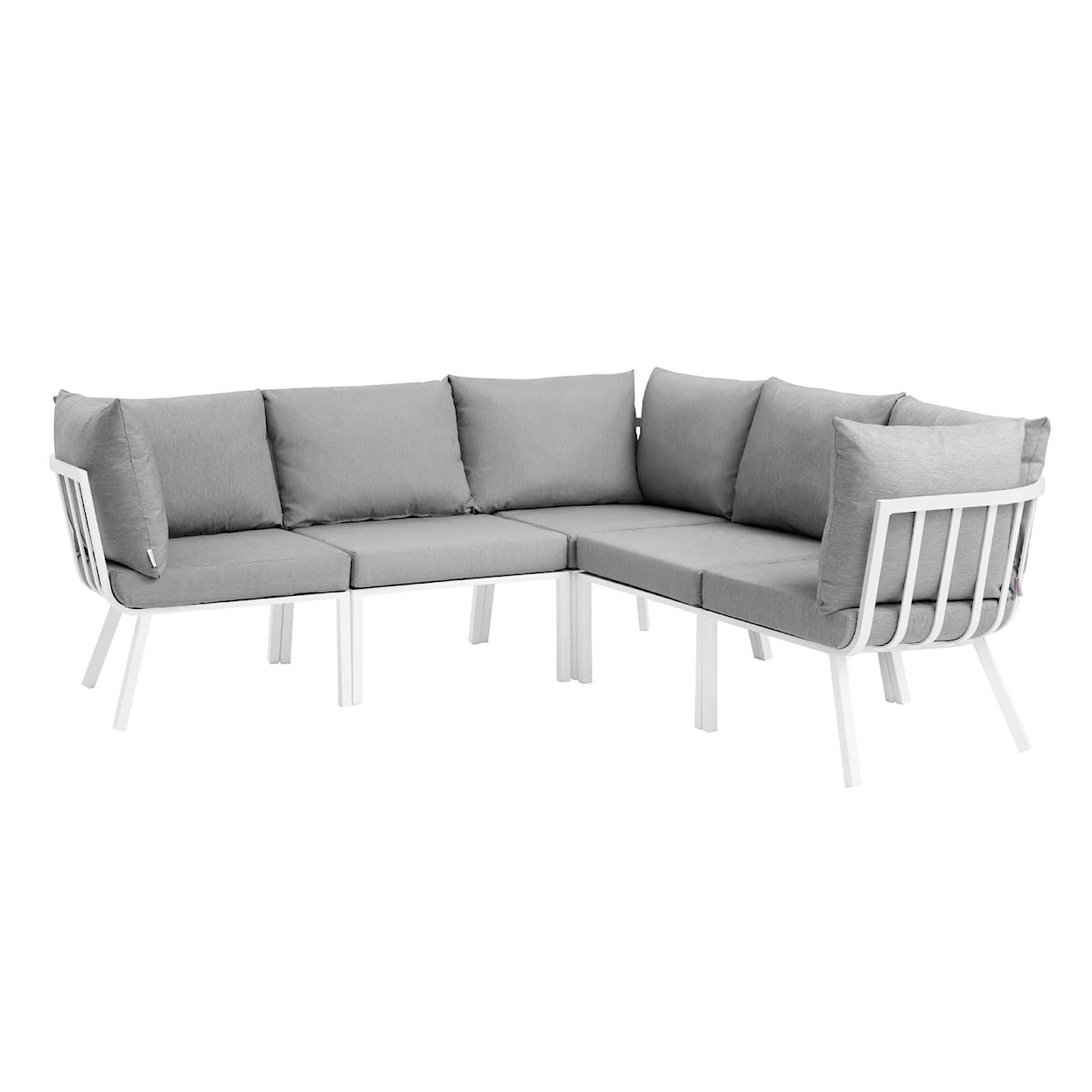 Modway Riverside Outdoor 5 Piece Sectional
