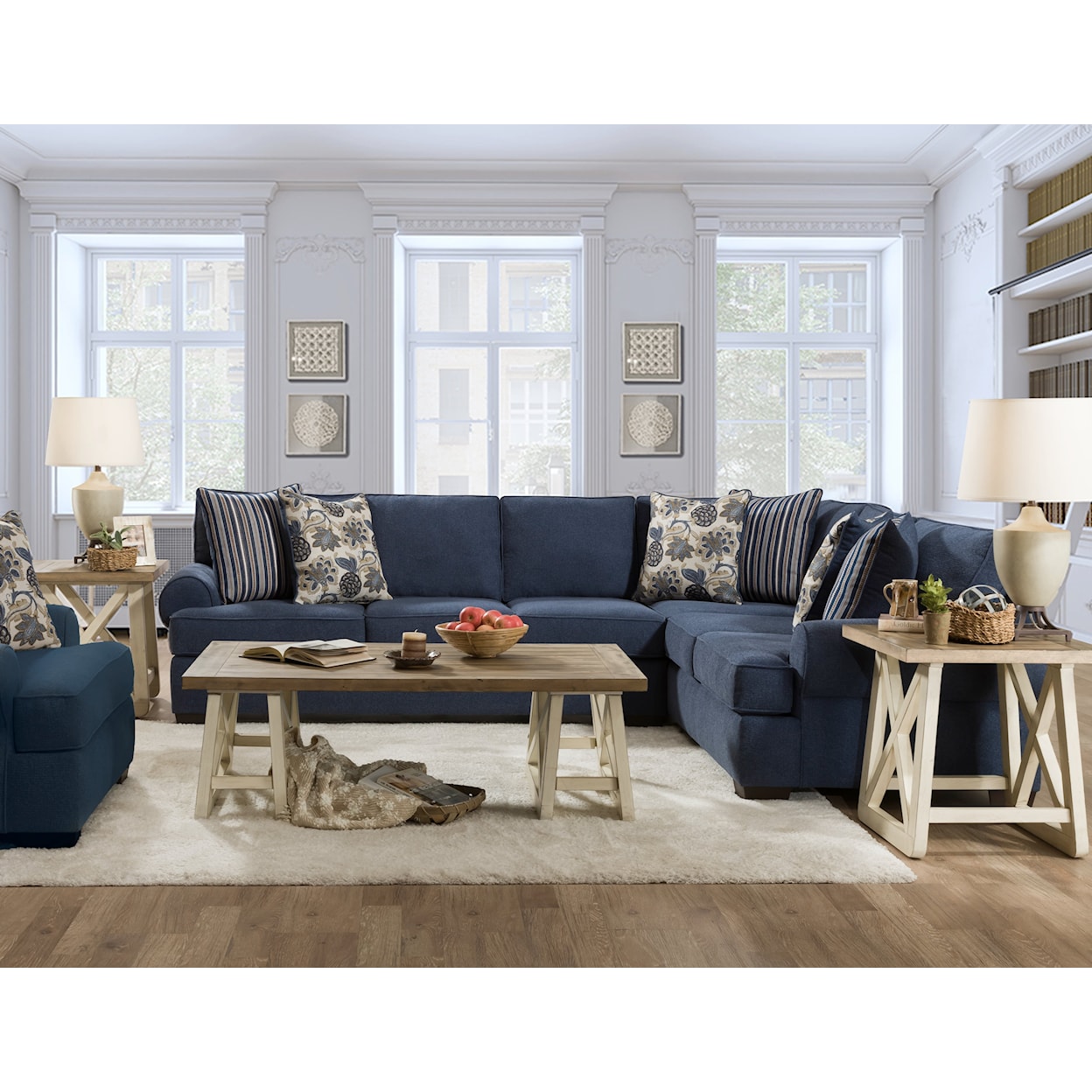 Behold Home 1420 Laci Sectional Sofa