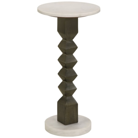 Colette Marble Top Side Table and