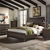 Liberty Furniture Thornwood Hills 4-Piece King Panel Bed Set