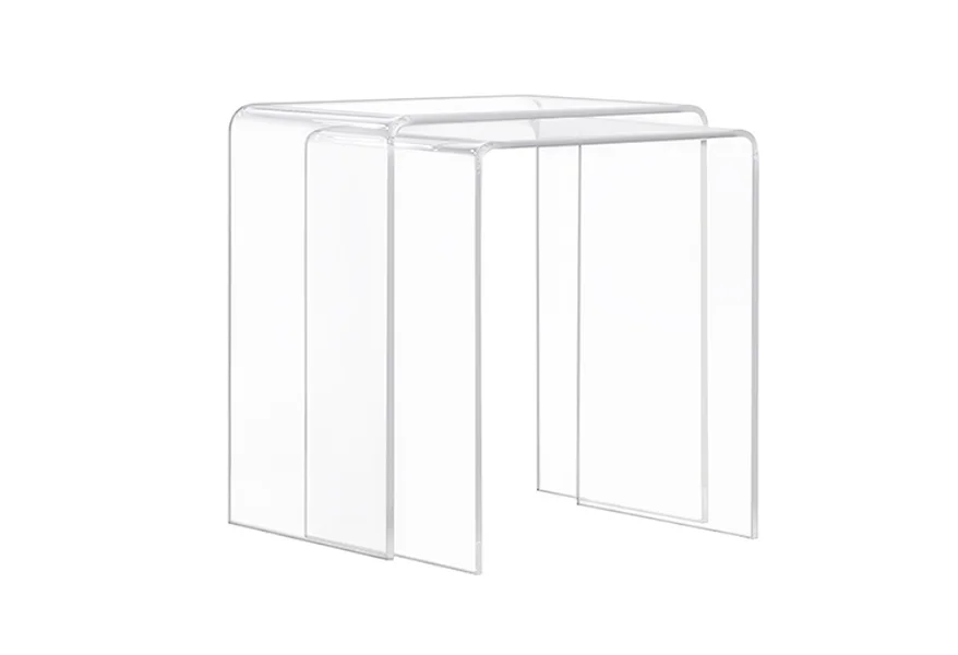 A La Carte Acrylic Nesting Tables by Progressive Furniture at Simply Home by Lindy's