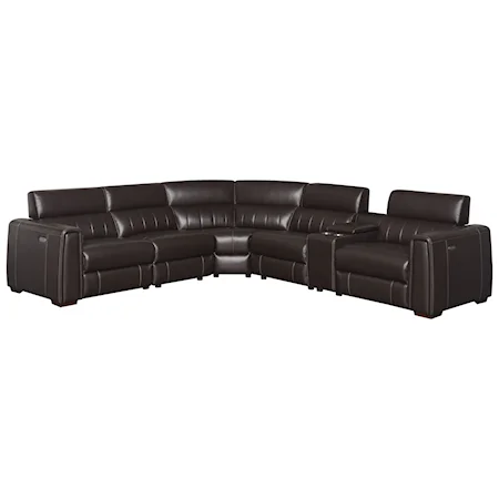 4-Seat Power Reclining Sectional Sofa