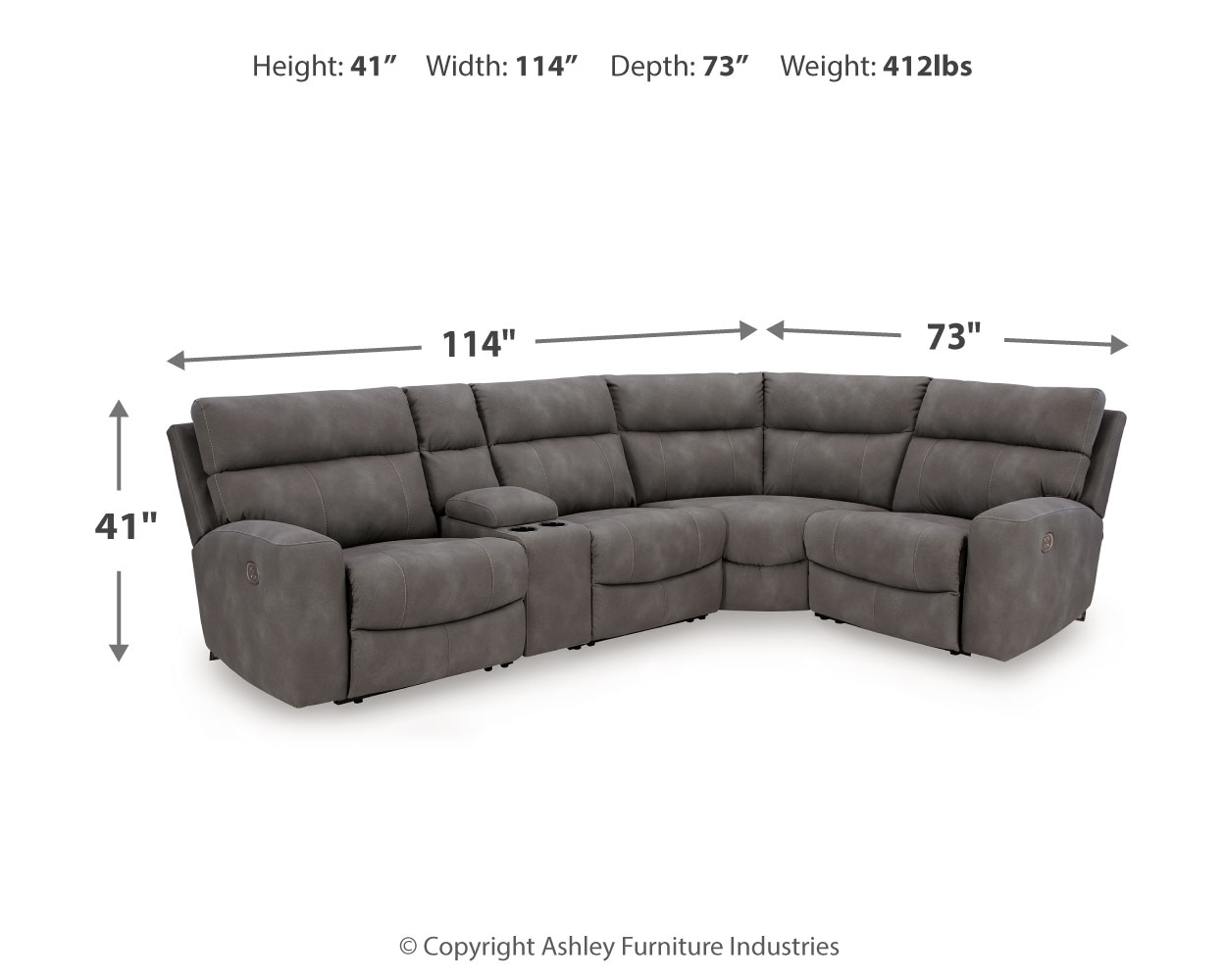 Signature Design by Ashley Next-Gen DuraPella 5-Piece Power Reclining Sectional