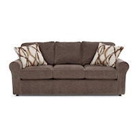 Casual Queen Sleeper Sofa with Innerspring Mattress