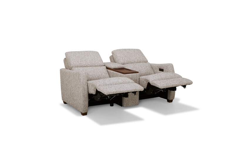 Luna Power Reclining Console Loveseat