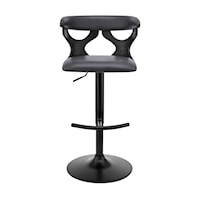 Mid-Century Modern Adjustable Swivel Barstool