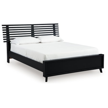 Queen Slat Panel Bed
