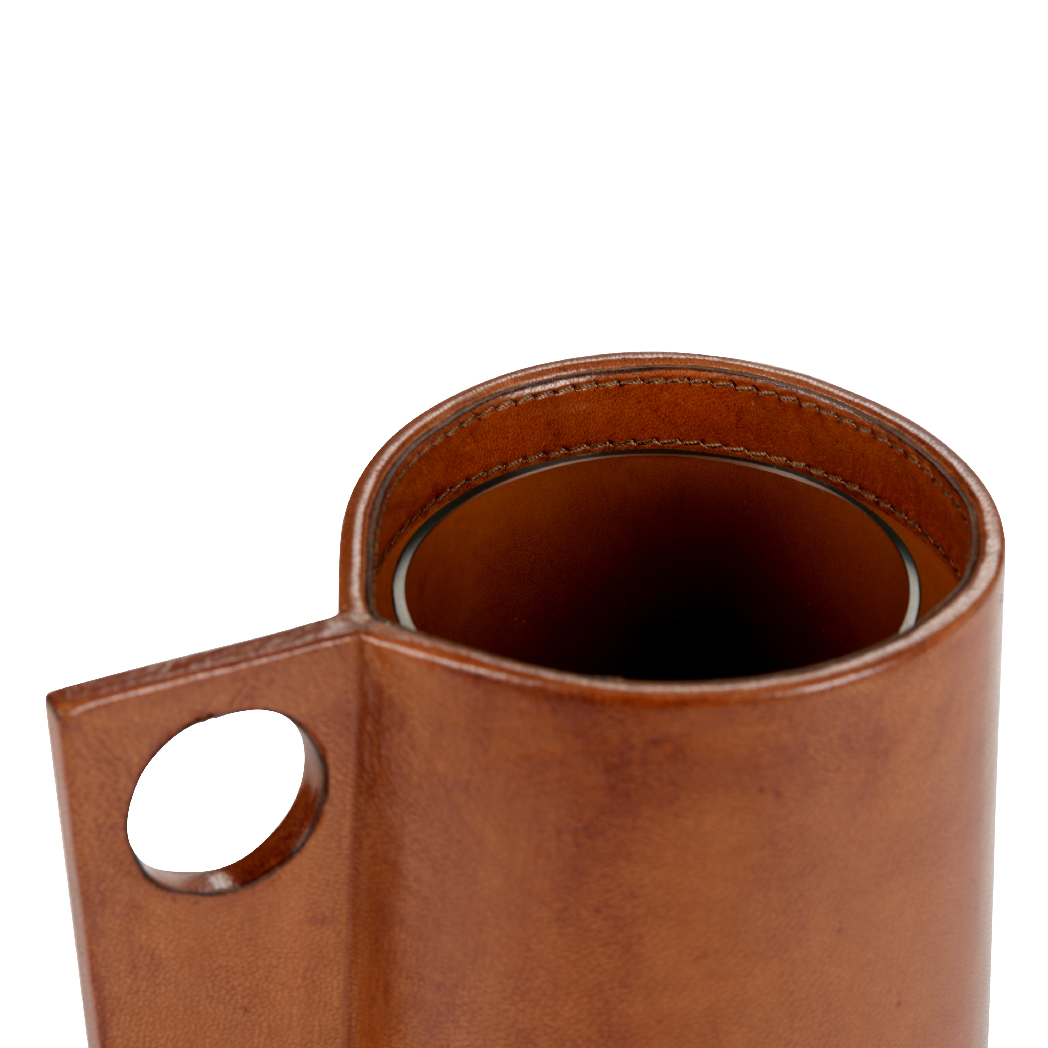 Chelsea House Chelsea House Misc Leather Vase (Sm)