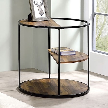 Industrial End Table