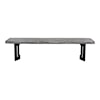 Moe's Home Collection Bent Bent Bench Extra Small Weathered Grey