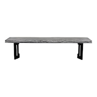 Bent Bench Extra Small Weathered Grey