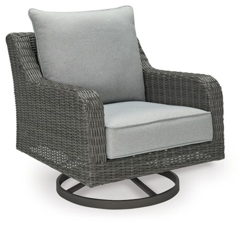 Outdoor Swivel Lounge With Cushion