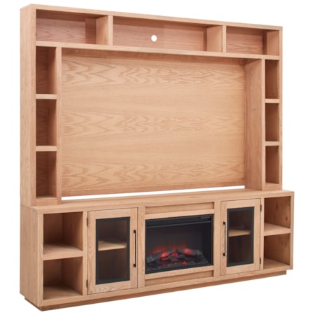 Entertainment Fireplace Console and Hutch