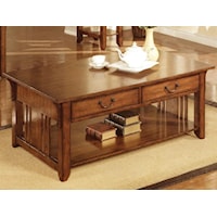Mission-Style 2-Drawer Coffee Table