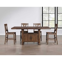 Auburn Transitional 5-Piece Counter Height Dining Set