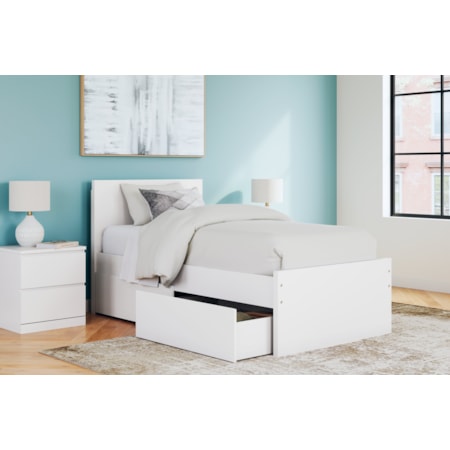 Twin Panel Platform Bed