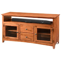 54" TV Console with Two Drawers
