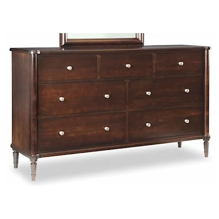 Traditional 7-Drawer Triple Dresser