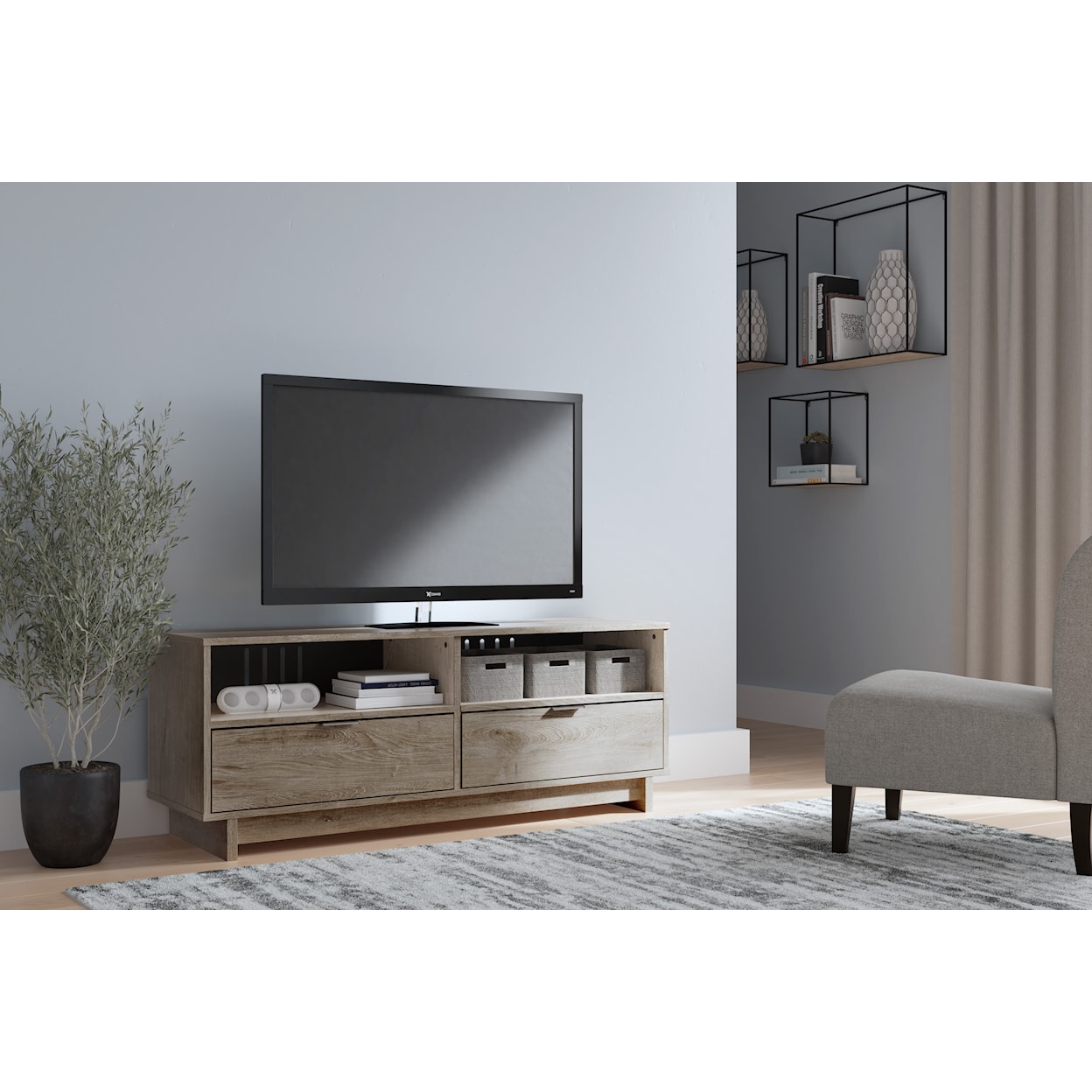 Ashley Furniture Signature Design Oliah Medium TV Stand