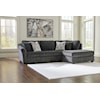 Benchcraft Biddeford 2-Piece Sleeper Sectional with Chaise