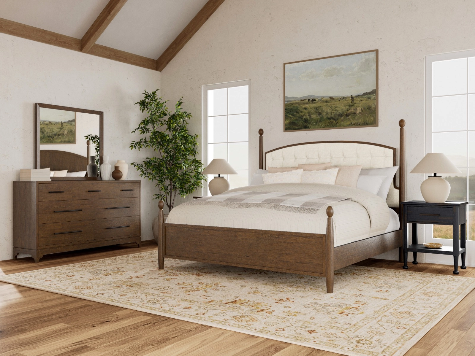 Riverside Furniture Calhoun Upholstered Queen Bed