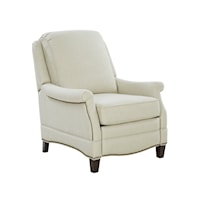 Transitional Push Back Recliner with Nailheads
