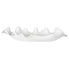 Uttermost Ruffled Ruffled Feathers Modern White Bowl