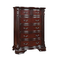 Chest of 6 Drawers with Bail Pulls